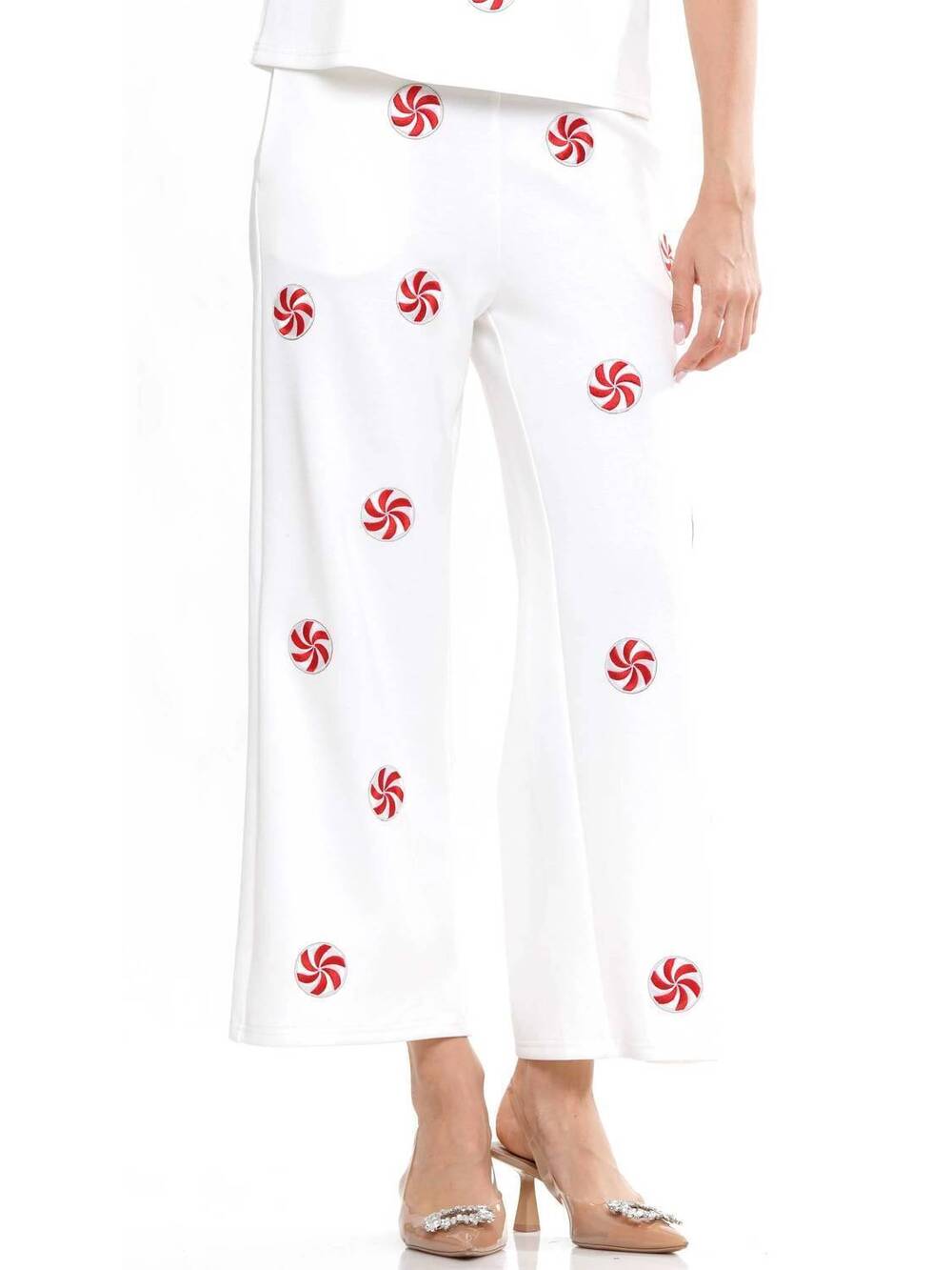 NEW WHY DRESS women's peppermint pants in white